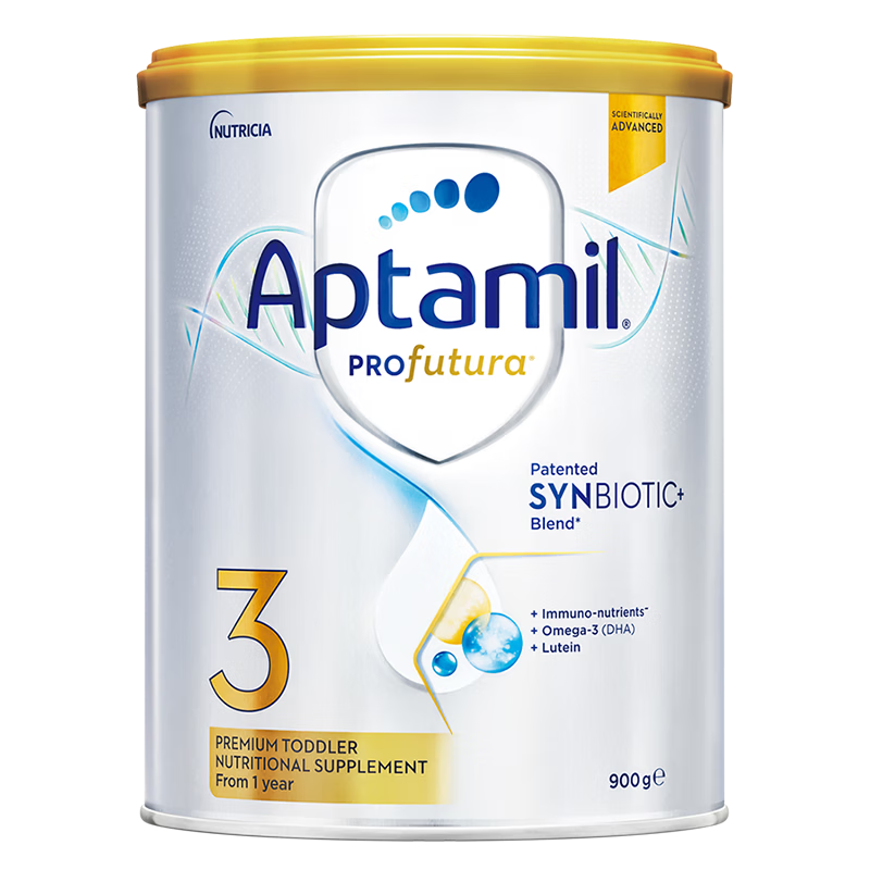 爱他美（Aptamil）白金澳洲版 幼儿配方奶粉3段(12-36个月) 900g