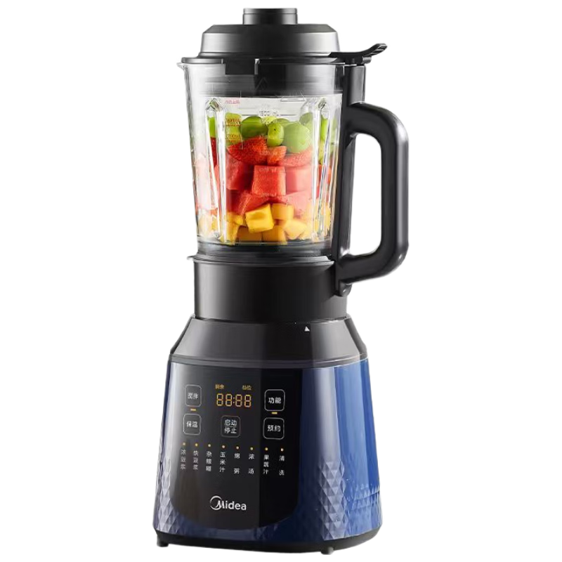 美的（Midea）破壁机家用自清洗多功能全自动免煮低音1.75L大容量3-7人预约豆浆机料理榨汁机辅食破冰PB40F254F