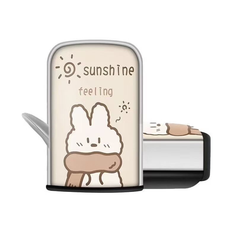 洋臣手把套冬季保暖手套防水挡风手套加绒加厚护 一鹿平安【灰色】手套1双