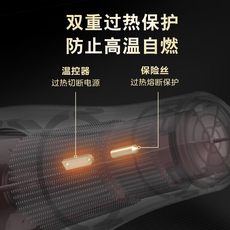 美的专业电吹风机2200W大功率发廊理发店专用吹风筒家用冷热风发廊款 发廊造型款 【6种吹风组合造型百变】