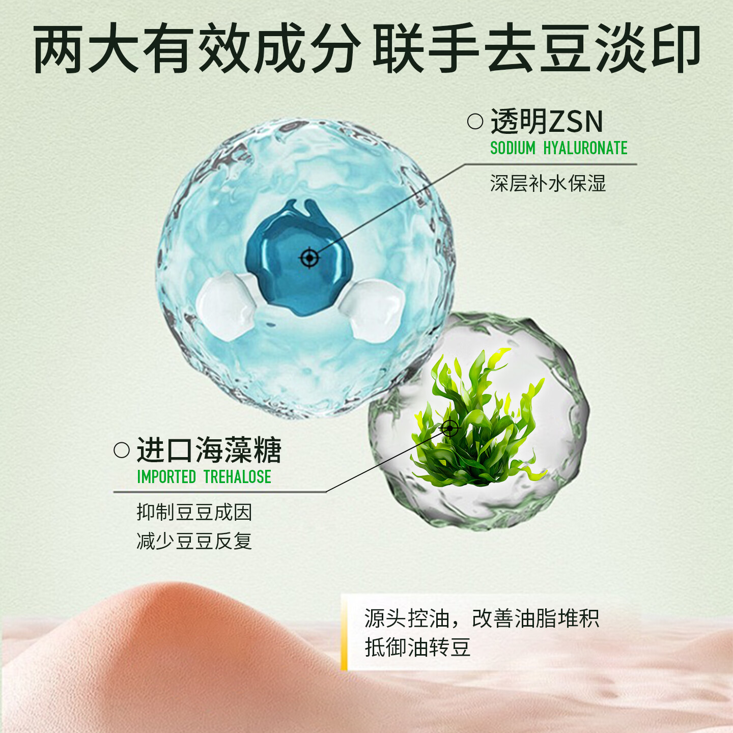 碧仟润战豆小绿瓶去豆水油平衡淡化豆印补水收缩毛孔改善闭口源码 碧仟润小绿瓶+碧仟润小红瓶+碧仟润三文鱼(定制套组)
