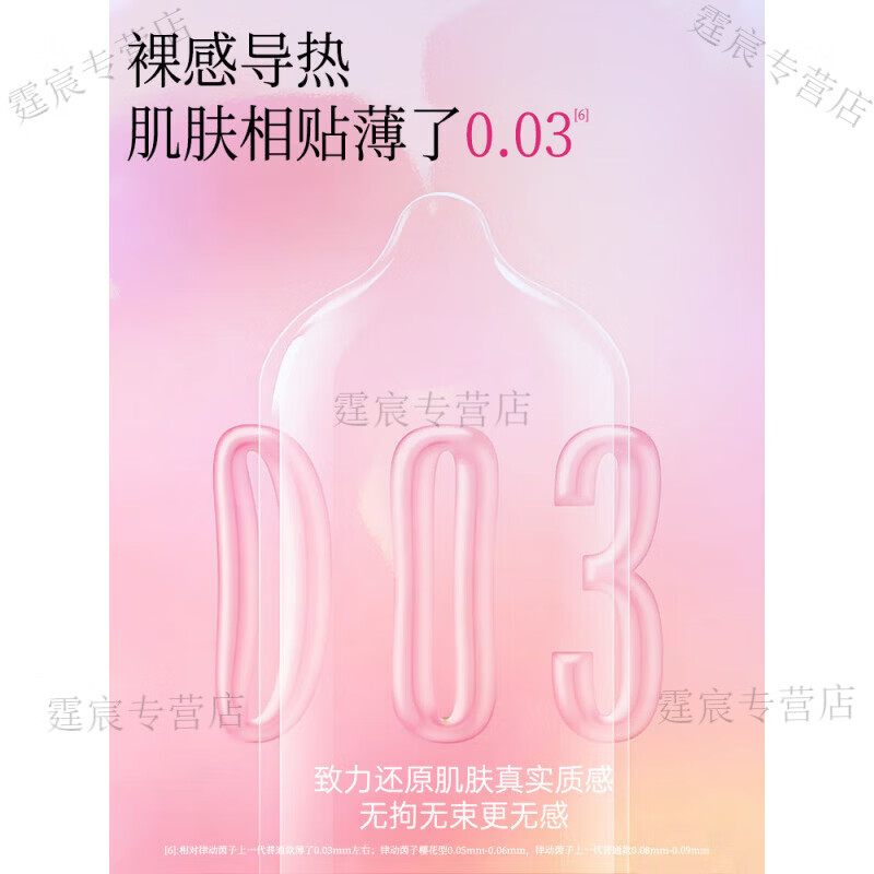 婳椛律动茵子云感啵啵小粉盒001玻尿酸超薄裸感安全水润外用贴 一盒装【10个限时优惠】 谨防假货