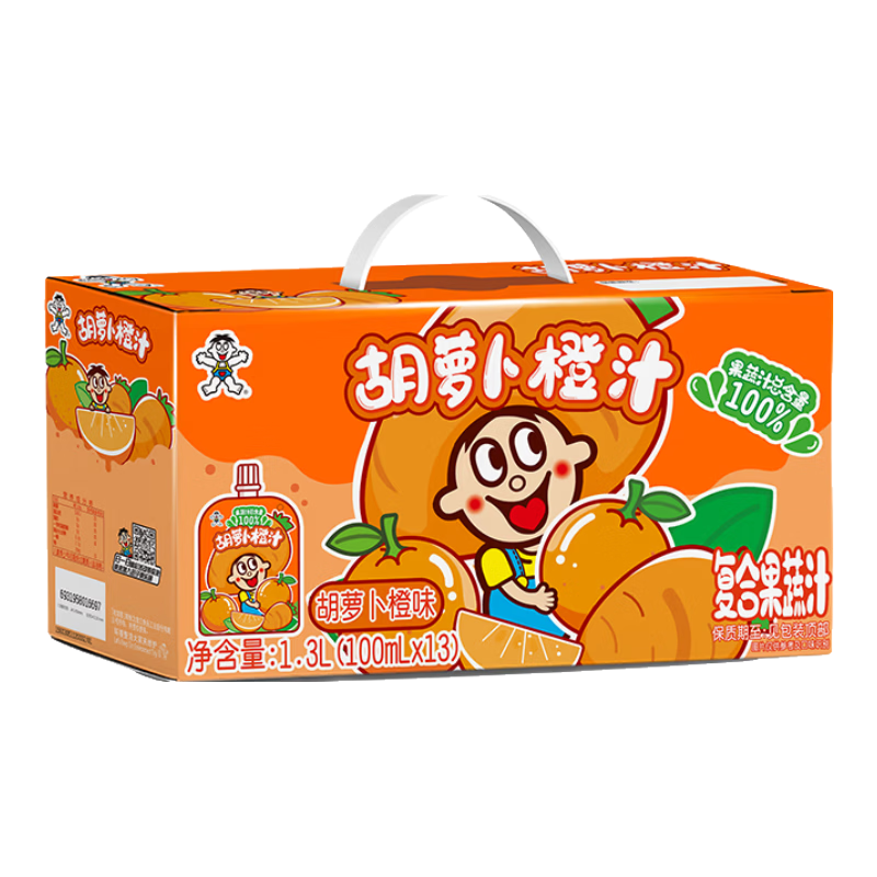 ���� ���ܲ���֭��ͯ��֭���� 100ml*13�� ���װ 15.5Ԫ