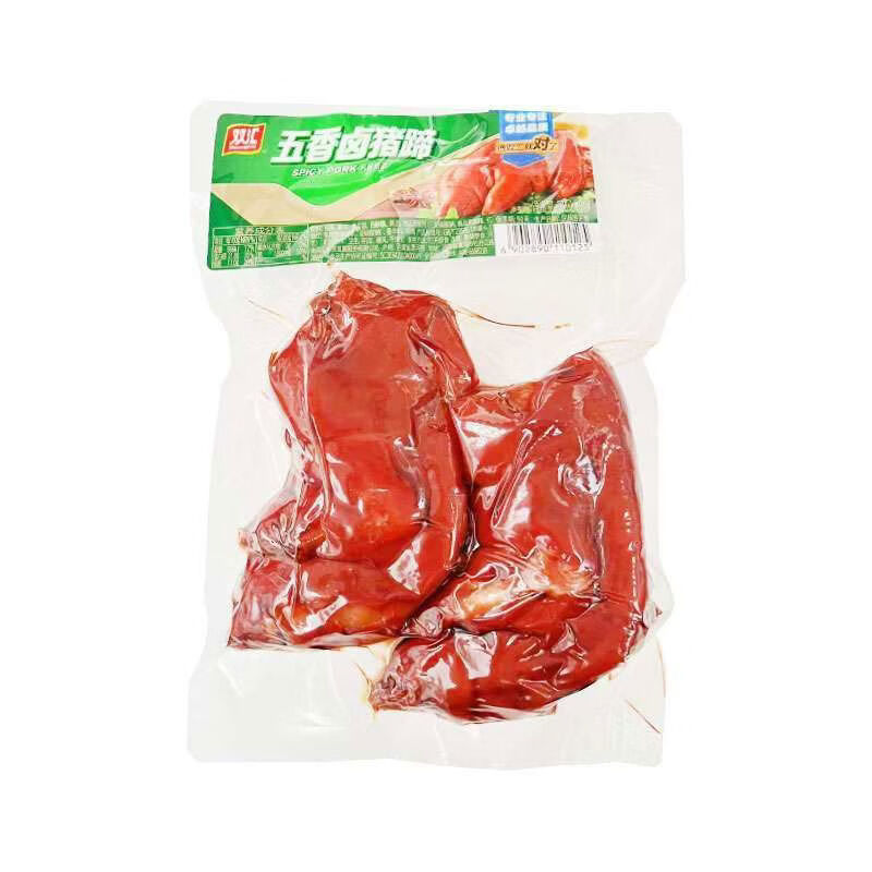 雙匯五香鹵豬蹄熟食開袋即食真空袋裝鹵味豬腳網(wǎng)紅零食豬手300g 五香鹵豬蹄300g袋*1袋 豬蹄