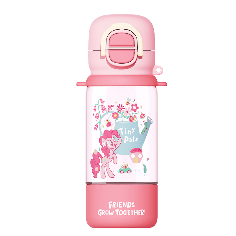 格米(germ)小马宝莉儿童保温杯可爱卡通水壶550ml 花园紫【肩带款】 550ml