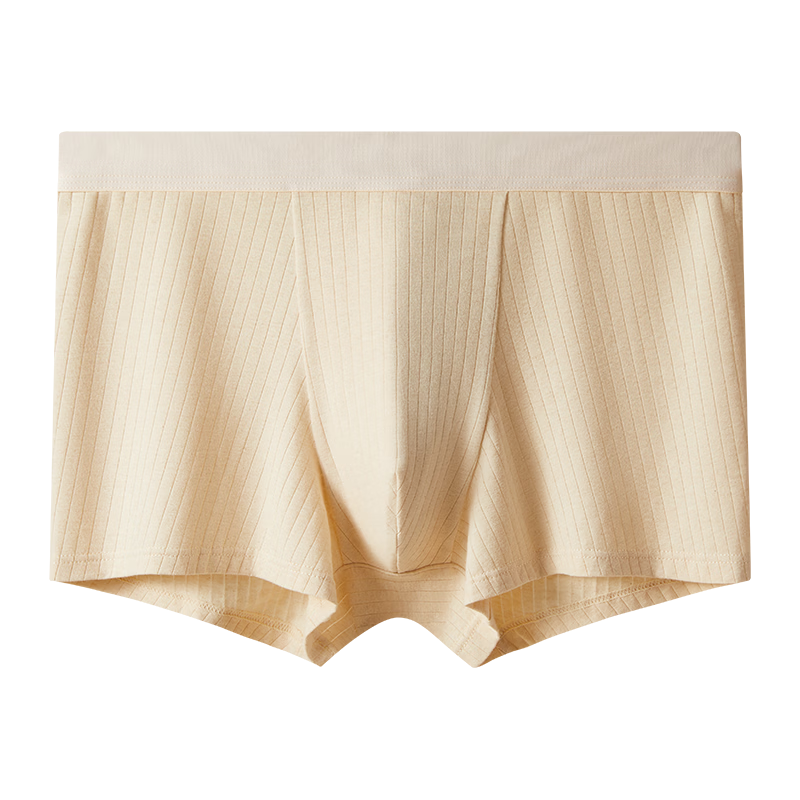 恒源祥【10A抑菌】男士内裤男平角裤纯色彩棉中腰男式短裤四角裤头