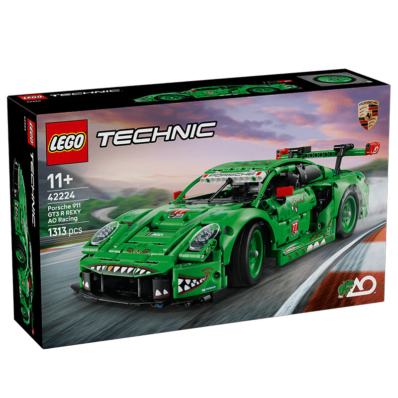 乐高（LEGO）积木机械组42224 保时捷911GT3赛车男女孩儿童玩具母亲节520礼物