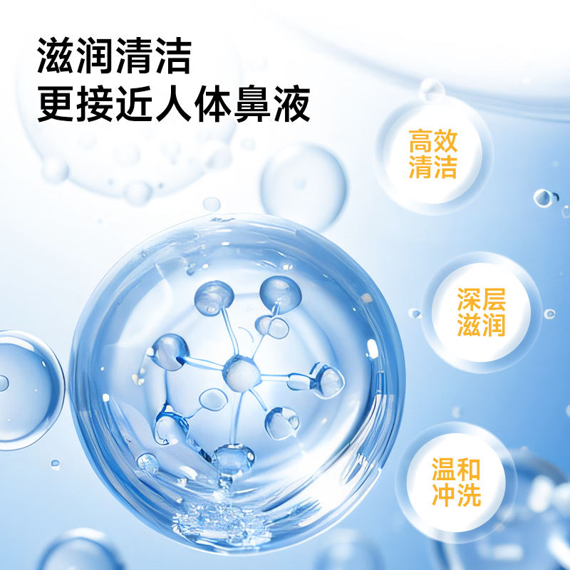 酷润玻尿酸鼻炎喷剂生理海盐水洗鼻喷雾成人鼻窦炎专用鼻腔喷雾器 50ml-单盒装