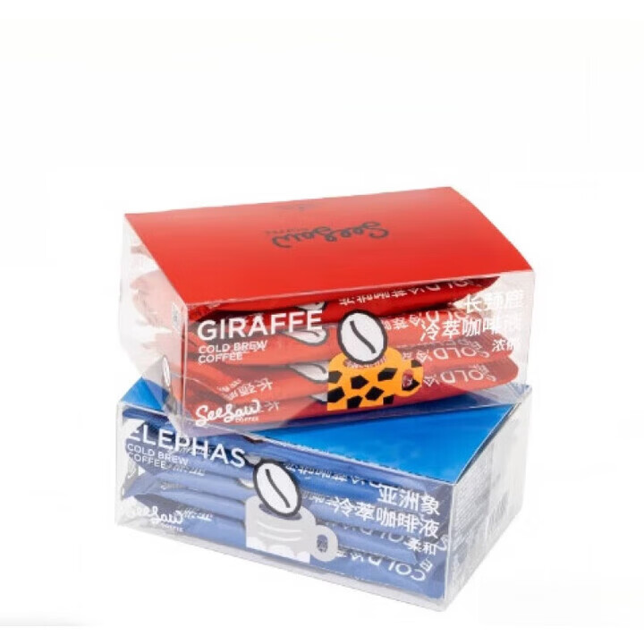 Seesaw冷萃咖啡液 33ml*10颗 长颈鹿美式黑咖啡浓缩液0脂  云南亚洲象【柔和】