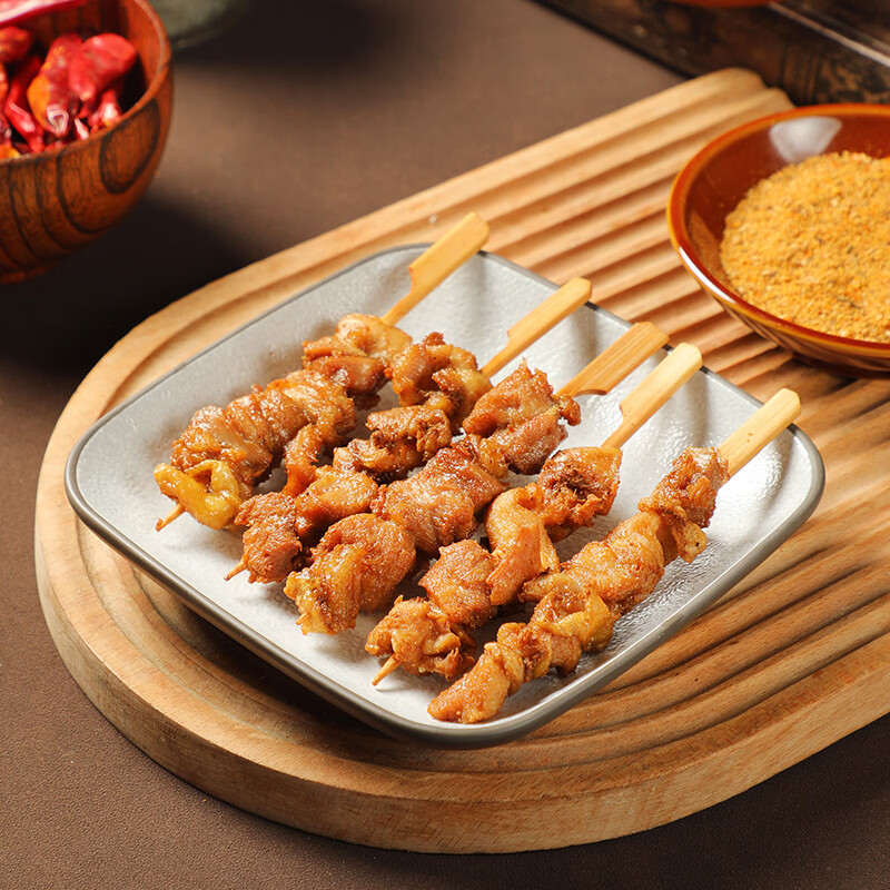 正大 炸鸡 油炸鸡肉品 空气炸食材 冷冻半成品 孜然腿肉串320g*5袋 共3.2斤