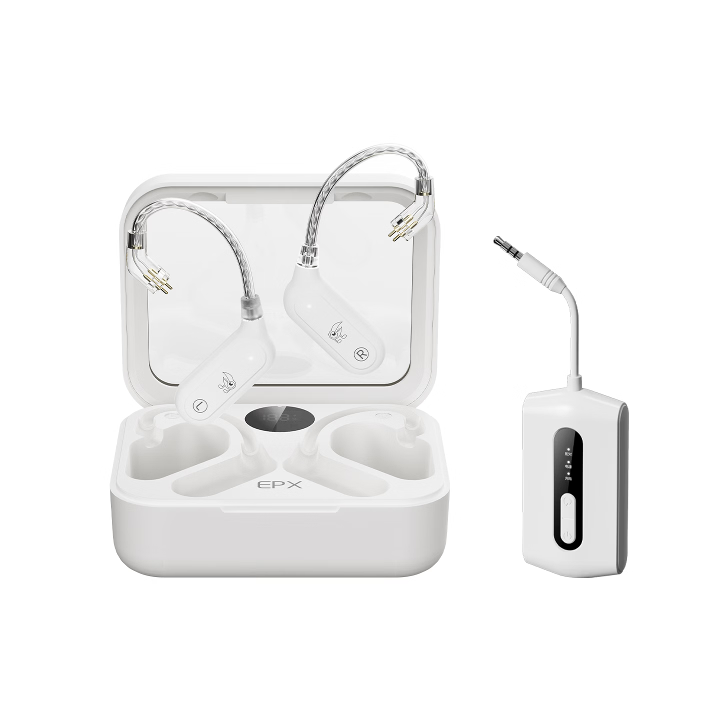 丁一号EPX真无线监听直播耳机平台耳挂式主播直播K歌耳返设备户外声卡网红专用高清无损音质立体声 【EPX一拖一】单人直播使用