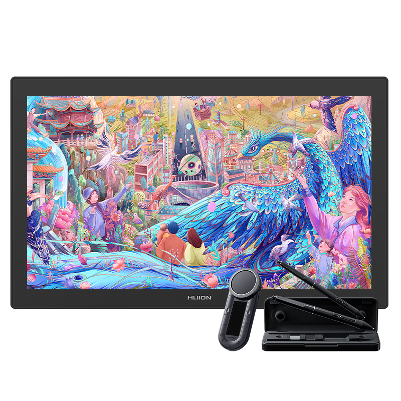 绘王（HUION）Kamvas Pro27 Gen3(4K高刷)新款手绘屏 电脑绘画数位屏 液晶数位板 专业超高清绘画触控显示器