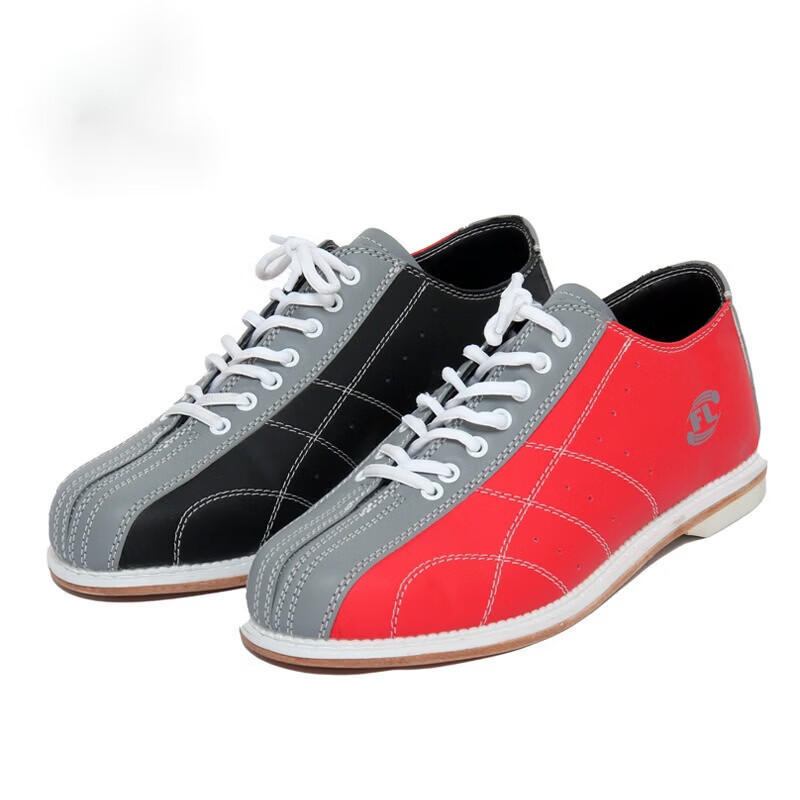 衣普西隆保龄球鞋新款大底保龄球公用鞋系带款多色选 红黑色（A-12） 53