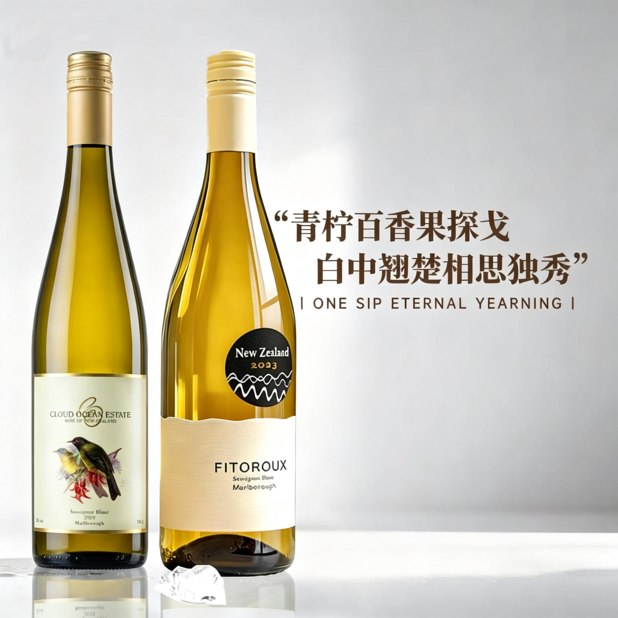 露颂新西兰进口长相思干白葡萄酒马尔堡果酒送礼礼物