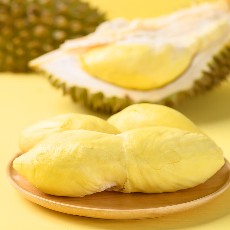 自然树熟泰国猫山王冷烤双吃榴莲肉有核冷冻水果生鲜年货必备 自然树熟泰国猫山王榴莲400g*2盒