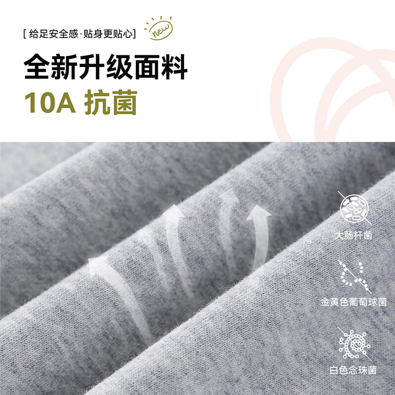 棉花堂（cottontown）针织圆领卫衣 麻灰 90 90/52