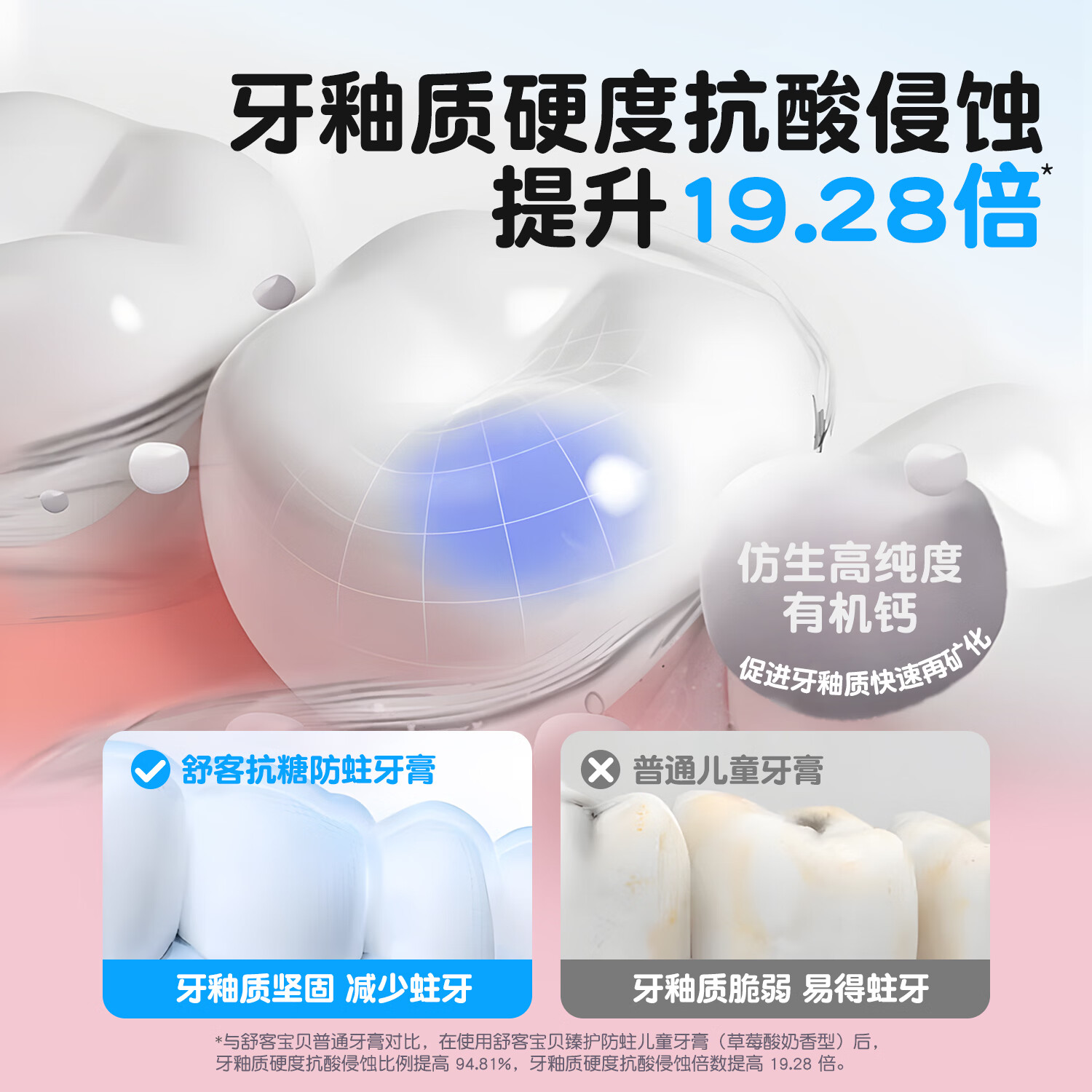 舒客儿童牙膏抗糖防蛀含氟护齿护龈牙釉质3-6-12岁换牙期牙刷 【买二送四】抗糖牙膏共140g+牙刷*2