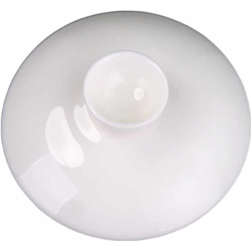 兮元記羊脂玉瓷蓋碗茶杯單蓋子配件白瓷蓋碗蓋子泡三才茶碗蓋子 禪蓮蓋碗-單蓋子