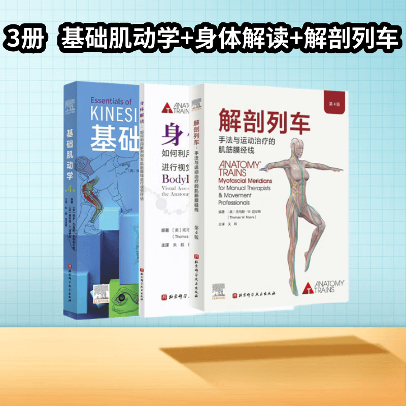 基础肌动学 :  第4版 （新版） 运动康复 物理治疗 北京科学技术 解剖列车+身体解读+基础肌动学