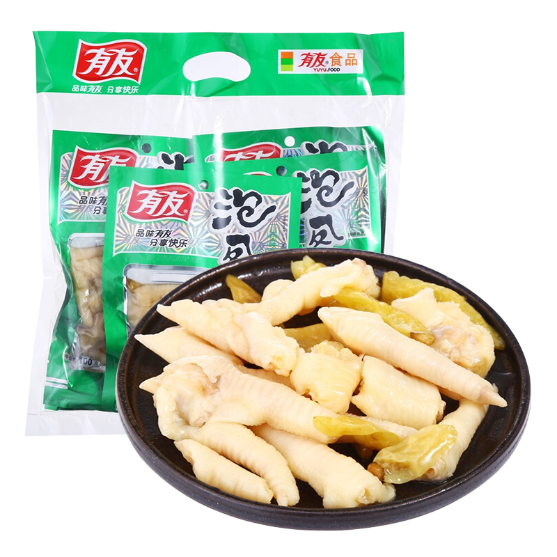 YUYU 有友 泡凤爪 山椒味 100g*5袋