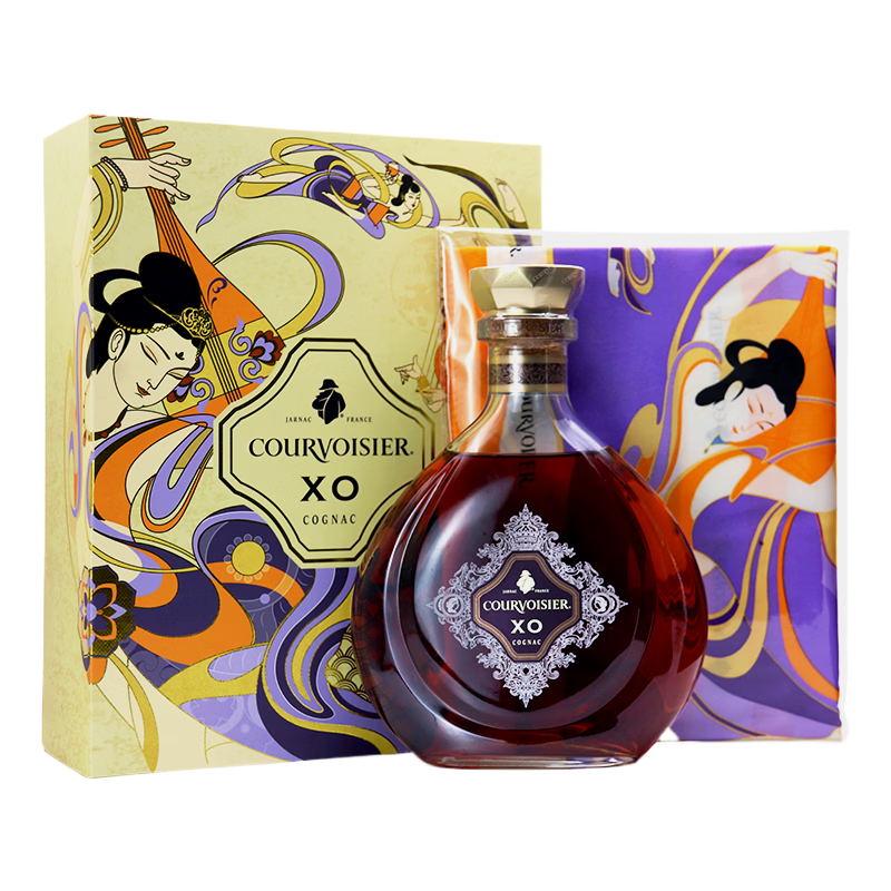马爹利名士千邑白兰地马年礼盒法国进口XO洋酒年货节送礼 700mL 拿破仑干邑xo礼盒【送丝巾】