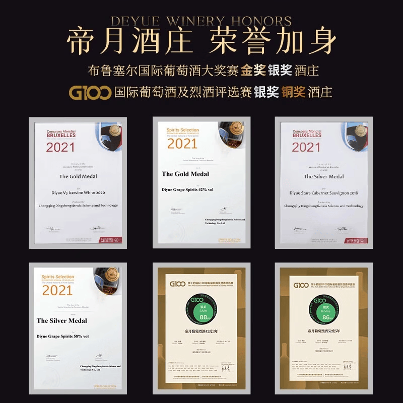 帝月国产42度白兰地青云志国产葡萄烈酒葡萄蒸馏酒加强型整箱自饮送礼 白兰地青云志-375ml42度*1瓶装（赠子弹杯*2）