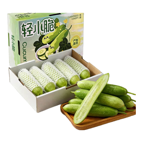 京鲜生山东荷兰水果黄瓜 净4.5斤 单果70g+ 减脂必备源头直发