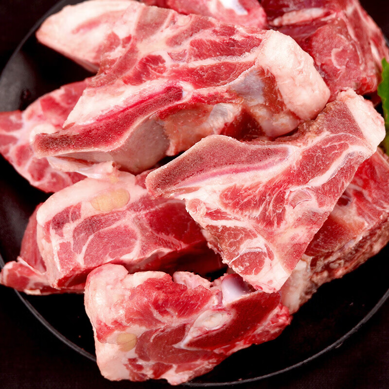 卓宸澳洲羔羊coles系列 生鲜原切羊肉火锅烧烤食材 澳洲带骨羊肉块净重6斤(微肥)