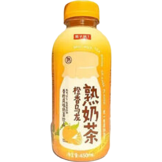 果子熟了熟奶茶飲料哈密瓜味奶茶低糖一整箱飲品茉莉低脂奶茶瓶裝 [橙香烏龍味] 450ml*4瓶