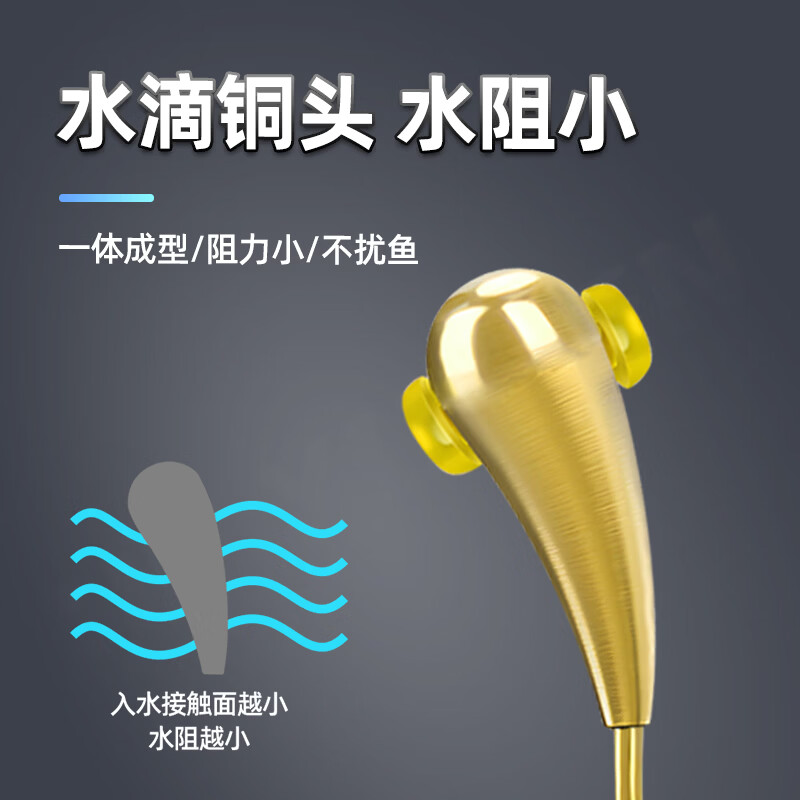 鹤渔人传统钓七星漂朝天钩线组免调漂钓鱼主线套装醒目大漂绑好钓鲫鱼线 1.5#线6号钩-【4卷盒装】 5.4M