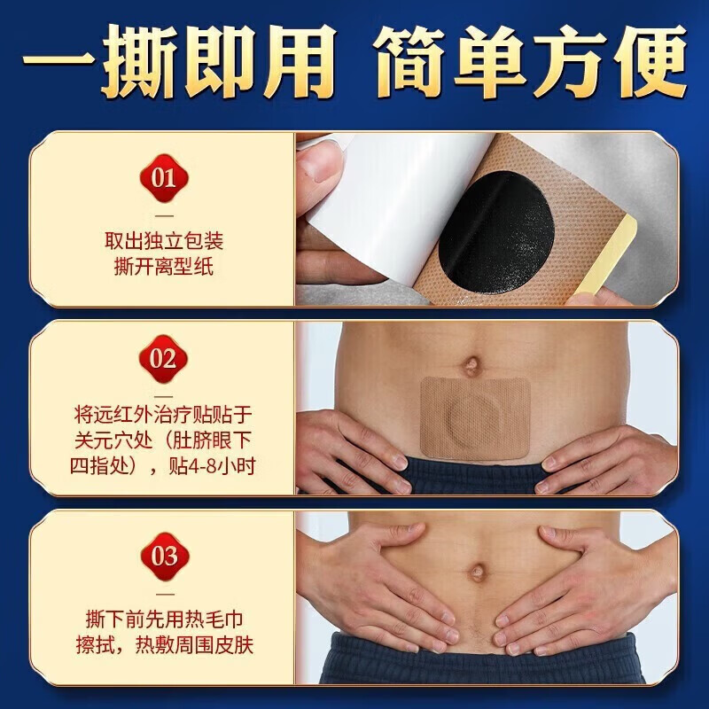 内廷上用北京同仁堂前列腺膏药贴慢性前列腺炎增生肥大尿频尿急尿痛尿不尽 1盒装【8贴】