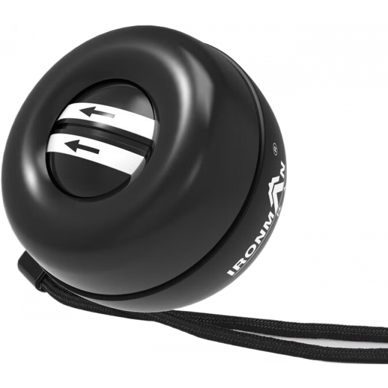 鐵人（IRONMAN）腕力球自啓動(dòng)帶燈發(fā)光握力球臂力球器減壓離心球握力器 黑色基礎(chǔ)款