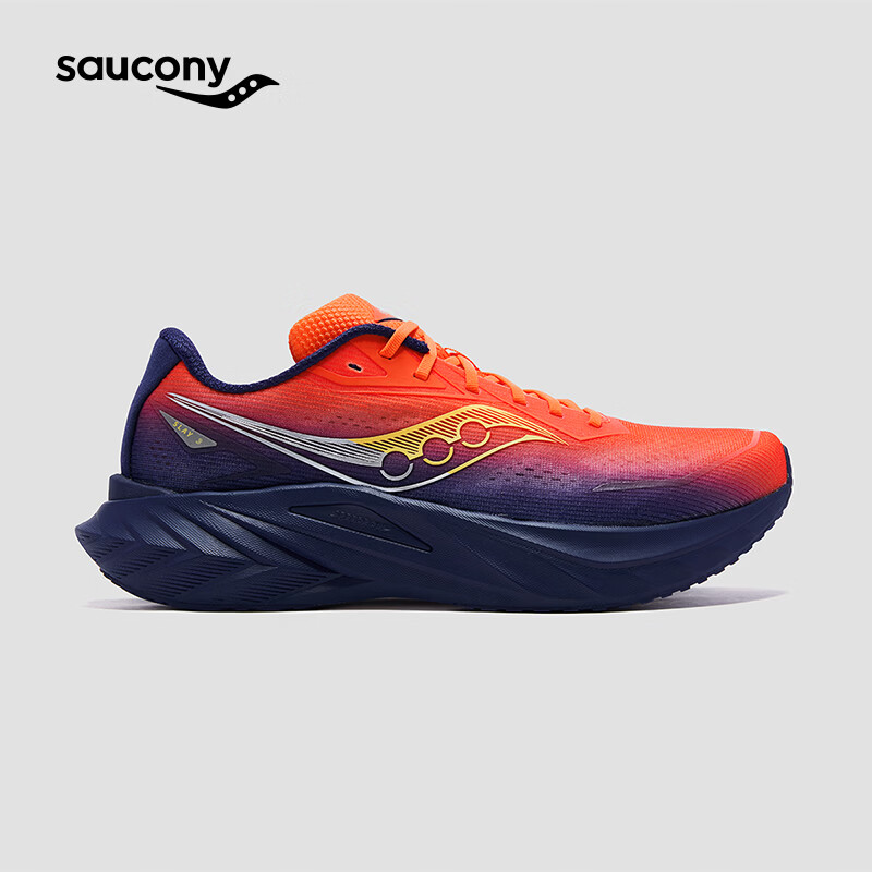 SAUCONY索康尼SLAY全速3男女跑步鞋全掌碳板运动鞋竞速跑鞋 红兰 44.5
