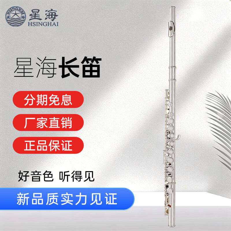 星海長笛樂器C調(diào)16孔C鍵初學(xué)者入門笛子考級演奏入門款 XF-120型C調(diào)16孔長笛
