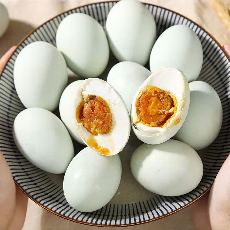 盘中玉咸鸭蛋鸭蛋红心正宗流油整箱咸蛋批发即食真空包装咸流油 老家河南-咸香鸭蛋(解馋不贪的刚好够吃) 咸鸭蛋10枚【500g-600g】