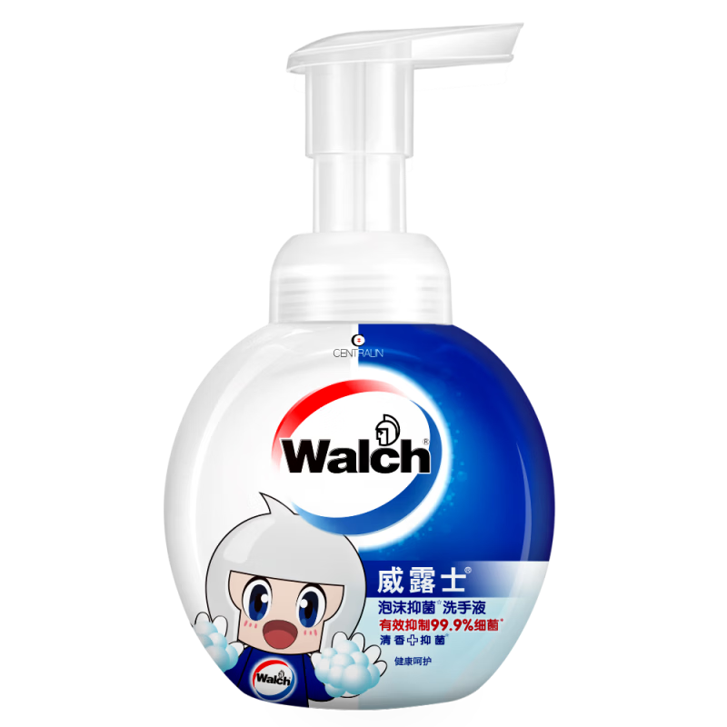 威露士泡沫洗手液泡沫型225ml 儿童泡泡卡通限量版护手便携抑菌杀菌消毒