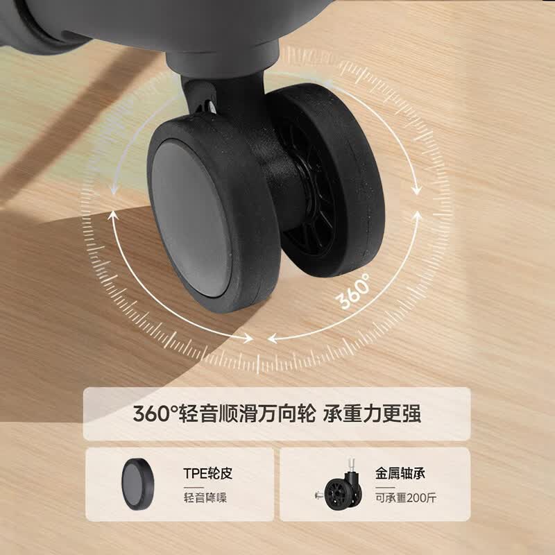 Walker Shop品牌高端行李箱多功能前开盖18寸轻便耐用登机箱拉杆箱旅行箱 灰色升级款 18英寸 【明日达/可登机】