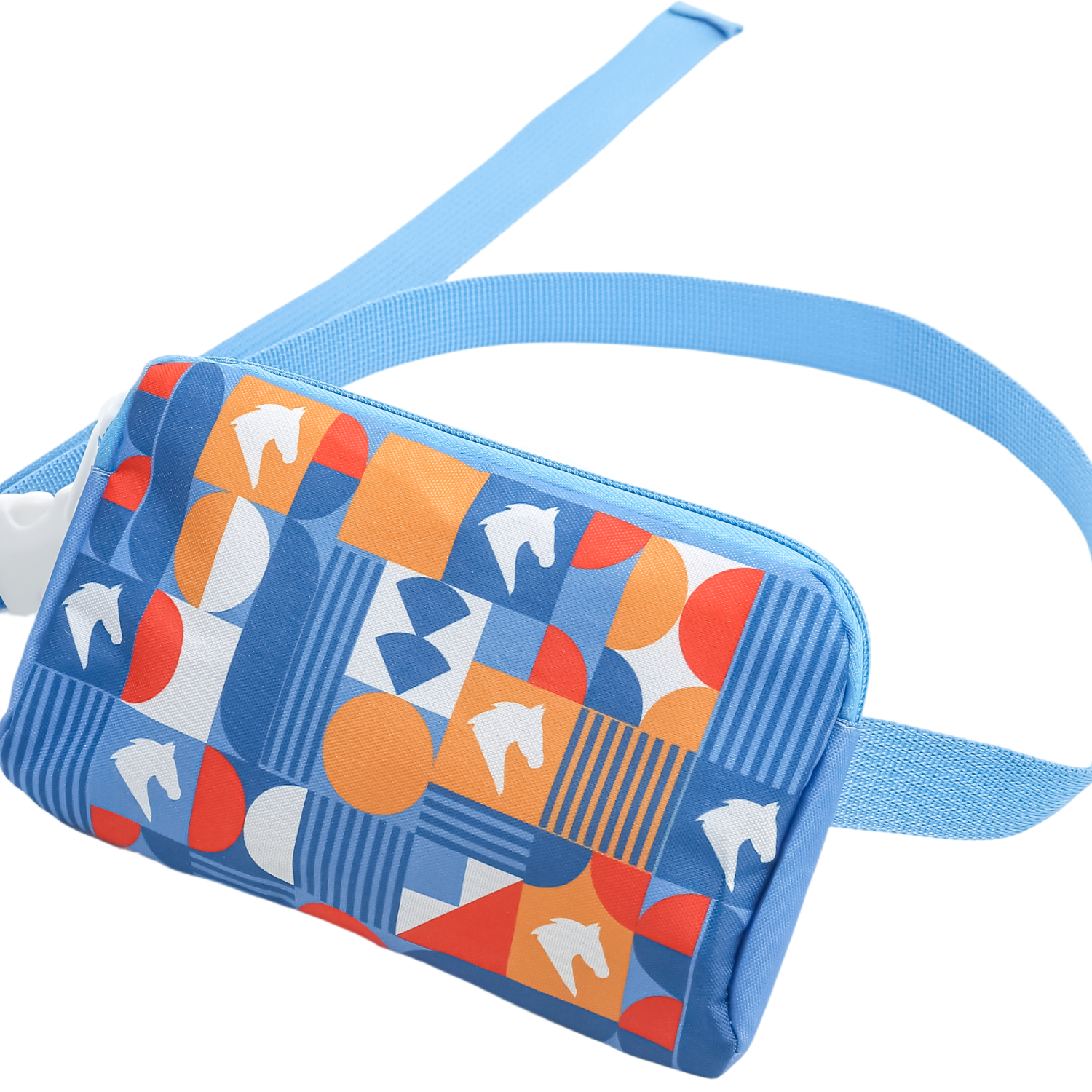 新款马年 蓝色化妆包收纳包随身旅行配件包 颜色随机