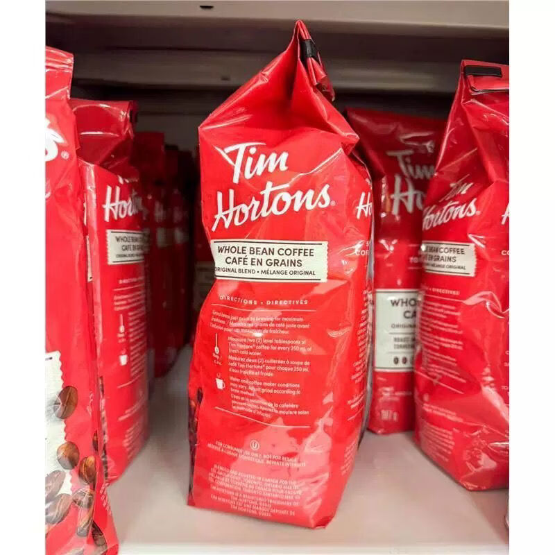 Tim HortonsTim Hortons加拿直邮34周送达原味咖啡豆中焙Arabica原豆907 907g