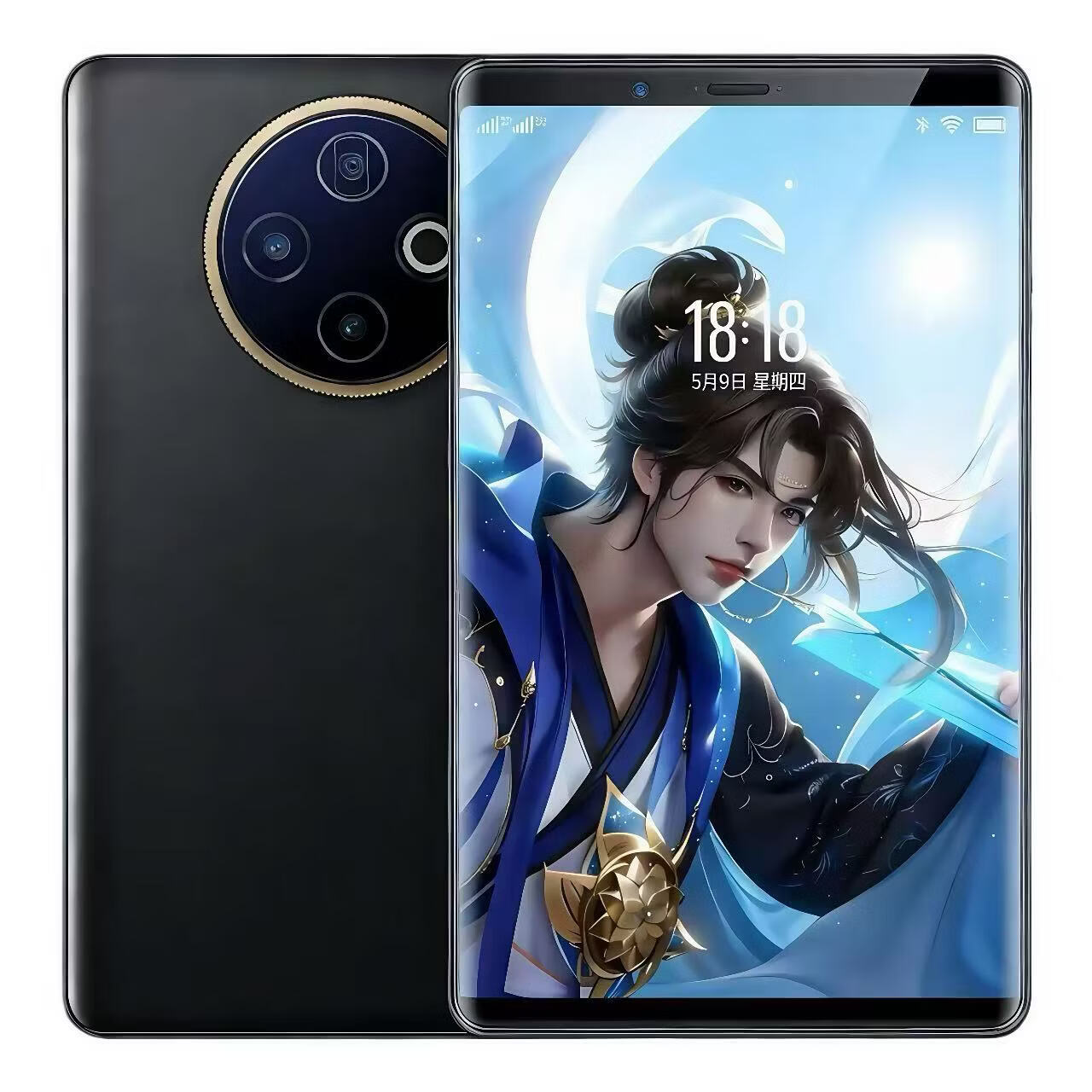 WUHADP正品新款8.9英寸巨屏老人机512G大内存18000毫安长续航5G全网通双卡天玑9400红外遥控大字体大声音 银色 16GB+1TB