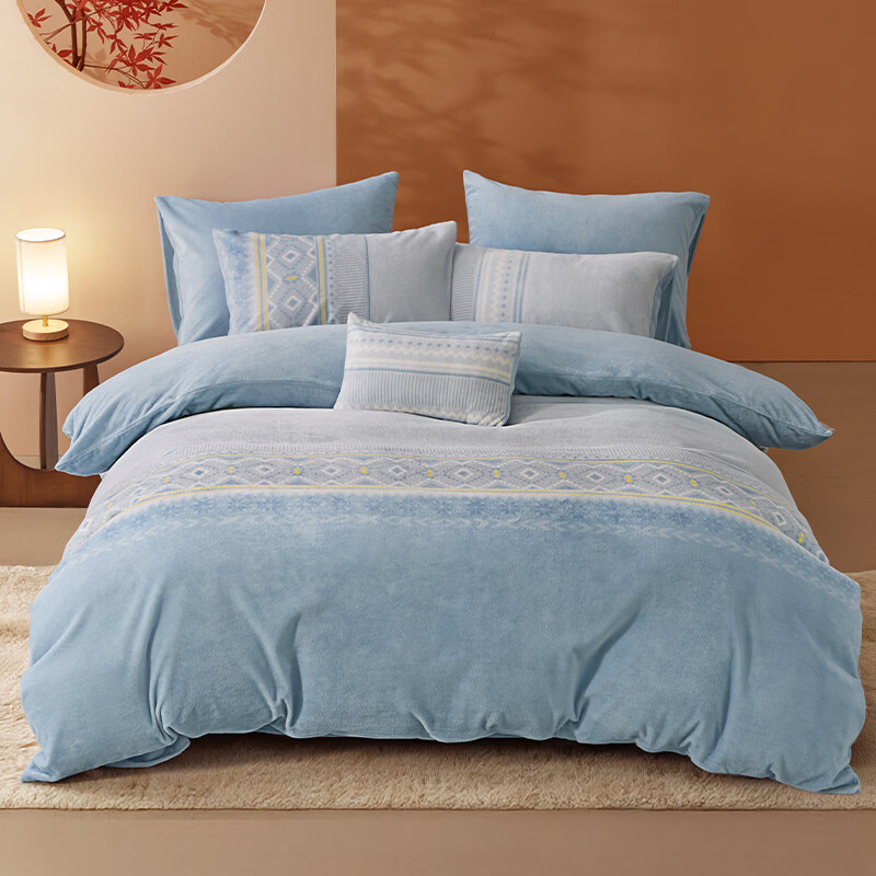 ˮ�Ǽҷĳ�Ʒ����˿ ţ������/�ļ��׼Ӻ��ﶬ��������������׼� ѩ��ůů 1.2�״� ������ ������150*210cm�� 115Ԫ