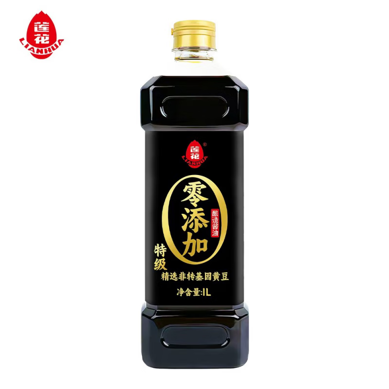 莲花零添加特级薄盐酿造酱油1L家用生抽耗油凉拌煲汤减盐不减鲜 莲花零添加酿造酱油1L+柳絮粉条400g