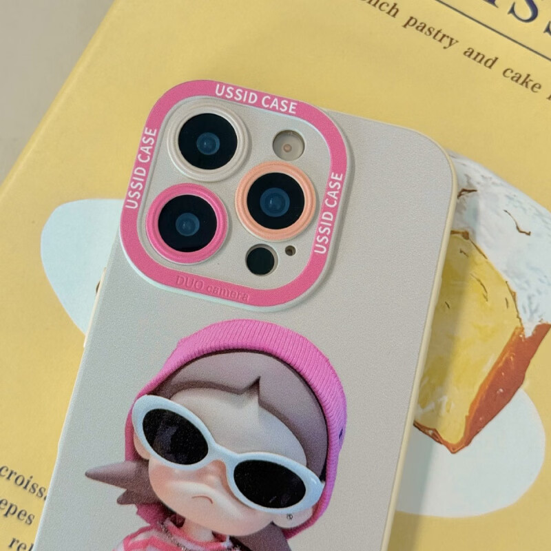 眼镜女孩适用苹果17pro潮酷16max硅胶软15高颜值14小众套手机壳 【红色女孩】硅胶软壳 iPhone 11 pro max