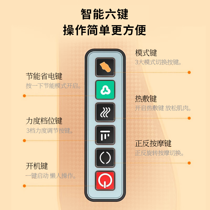 扬子按摩枕家用fk艾草颈椎按摩仪肩颈腰背全身按摩仪热敷仿人手揉捏送女友生日妈妈教师节礼物实用 【豪华礼盒款红色】艾绒加热+六键调节+深度揉捏