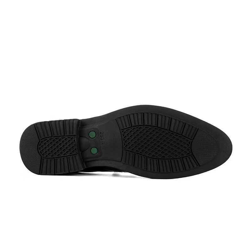 Walker Shop皮鞋男款商务皮鞋2026新款透气软底休闲皮鞋时尚一脚蹬通勤乐福鞋 高档黑色【品牌男鞋 礼盒包装】 41