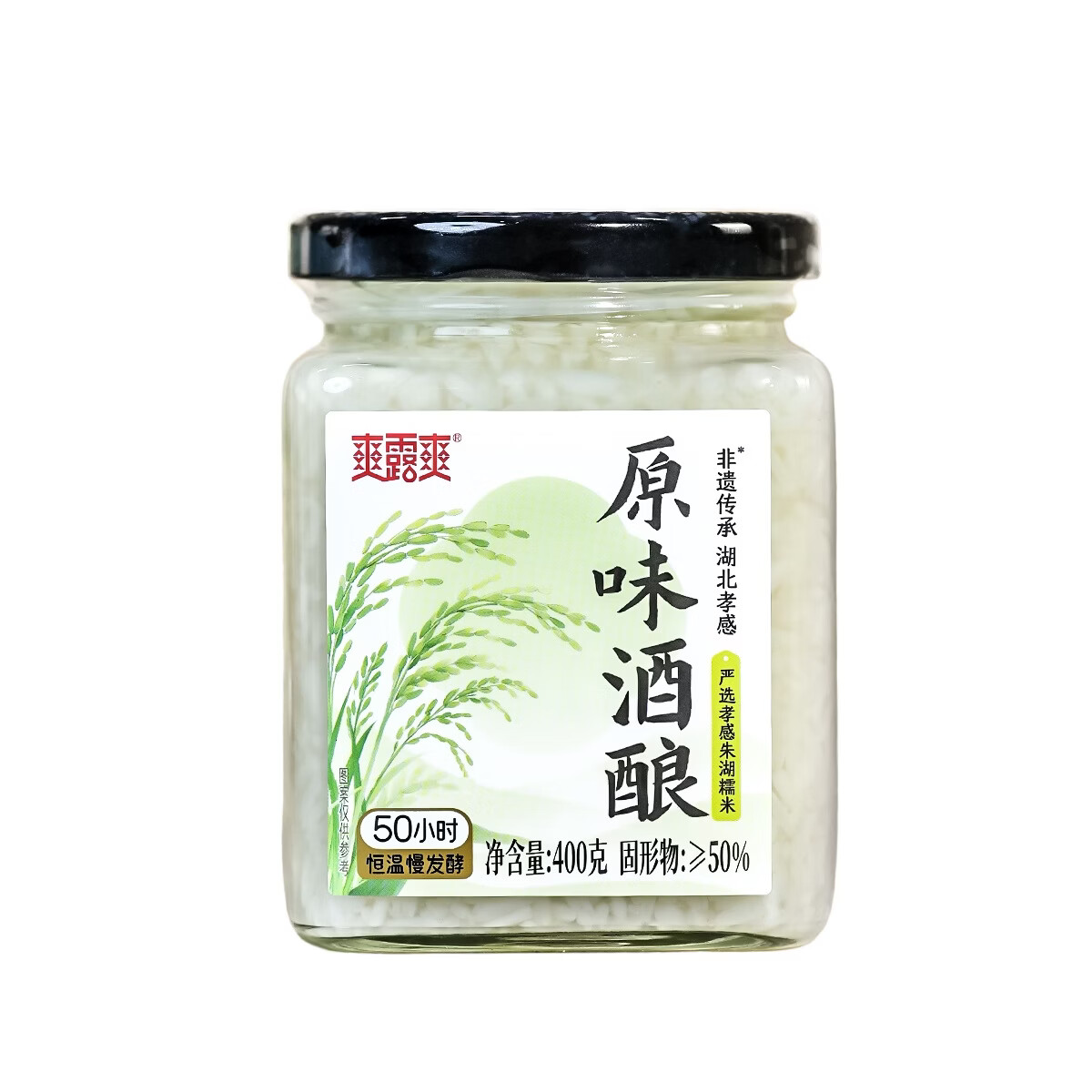 爽露爽非遗醪糟米酒400g*1瓶装酒酿酒糟0添加孝感糯米甜酒月子湖北特产