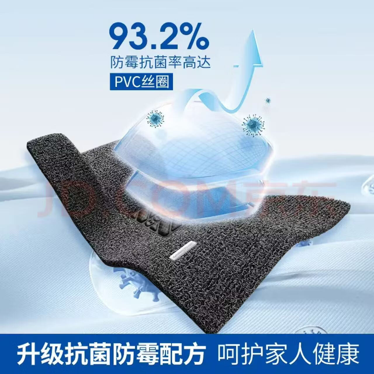 固特异（Goodyear）丝圈汽车脚垫适用于 黑灰色-18mm-五座专用 【更多车型定制】留言车型和年款