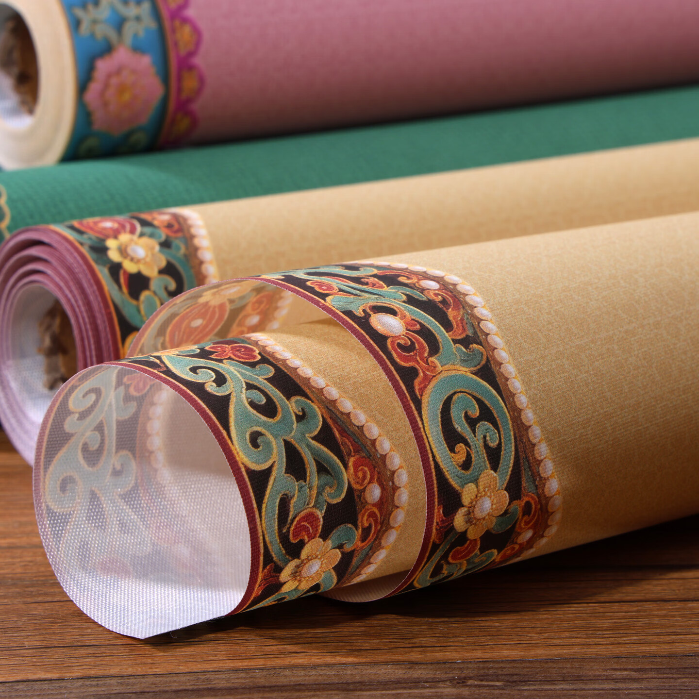 御品宣微喷绢布长卷 半生半熟10米长卷书法纸新中式中国风绢布国展创作可随意裁剪 鼎灰【30CM*10米】 2CM方格款1卷