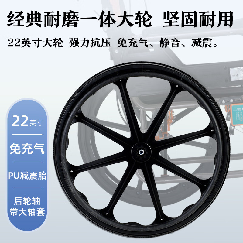 康立普（CANLIPE）轮椅瘫痪老人骨折抬腿可躺可洗澡大小便送父母轻便折叠专用代步车 【升级综合多功能款】扶手可掀+气压回弹自主调节