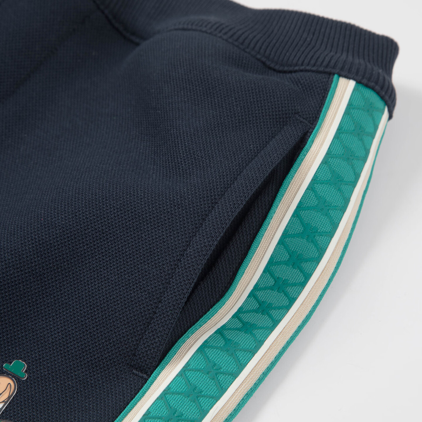 哈吉斯（HAZZYS）童装男女童套装2026春新珠地舒适长袖两件套 藏蓝 145